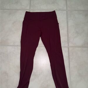 Fabletics Deep Burgundy Leggings